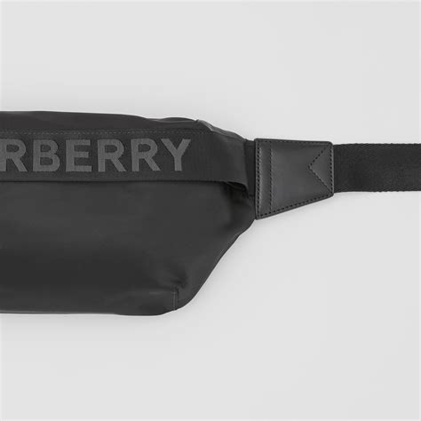 burberry logo detail econyl sonny bum bag|logo.